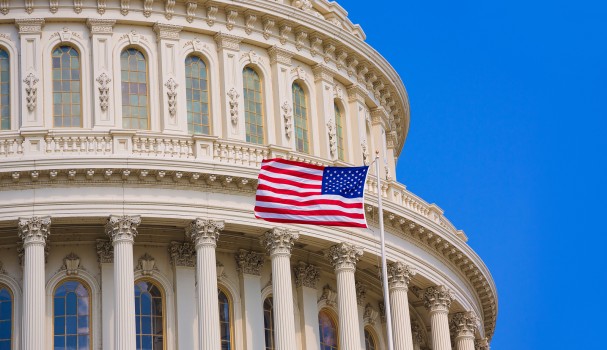 Capitol building Washington DC american flag USA congress US